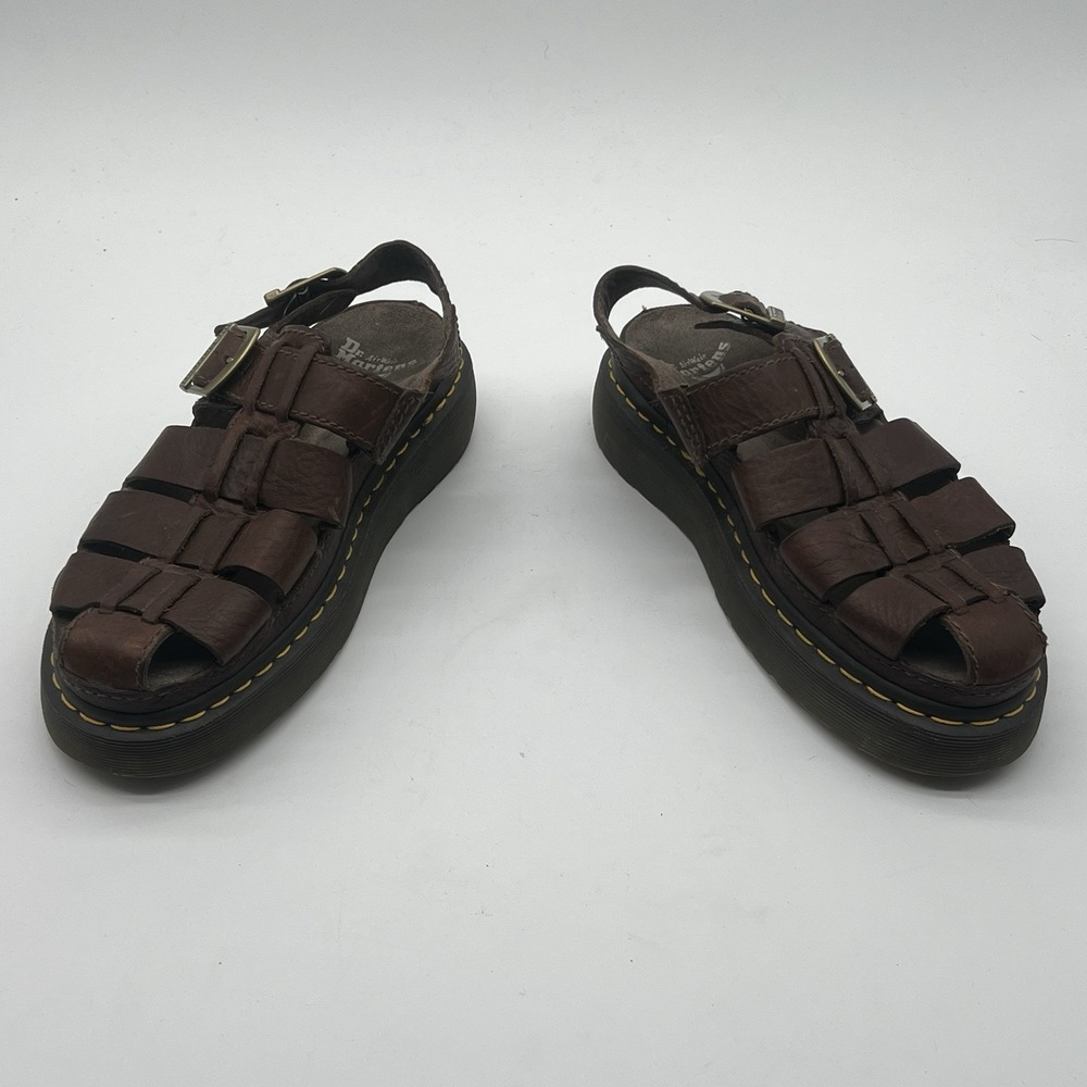 Dr Martens Brown Leather Archive Fisherman Sandals Womens 10 Mens 9 UK 8 EU 42